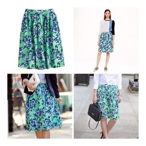 𝅺J. CREW Patio Skirt in Photo Floral